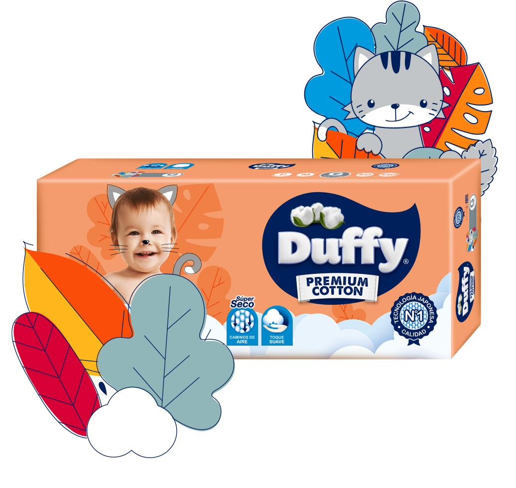 Pañales Duffy Premium Cotton P x40